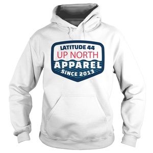 Latitude 44 Up North waves- Unisex design